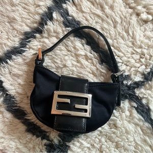 Vintage Fendi mini croissant bag